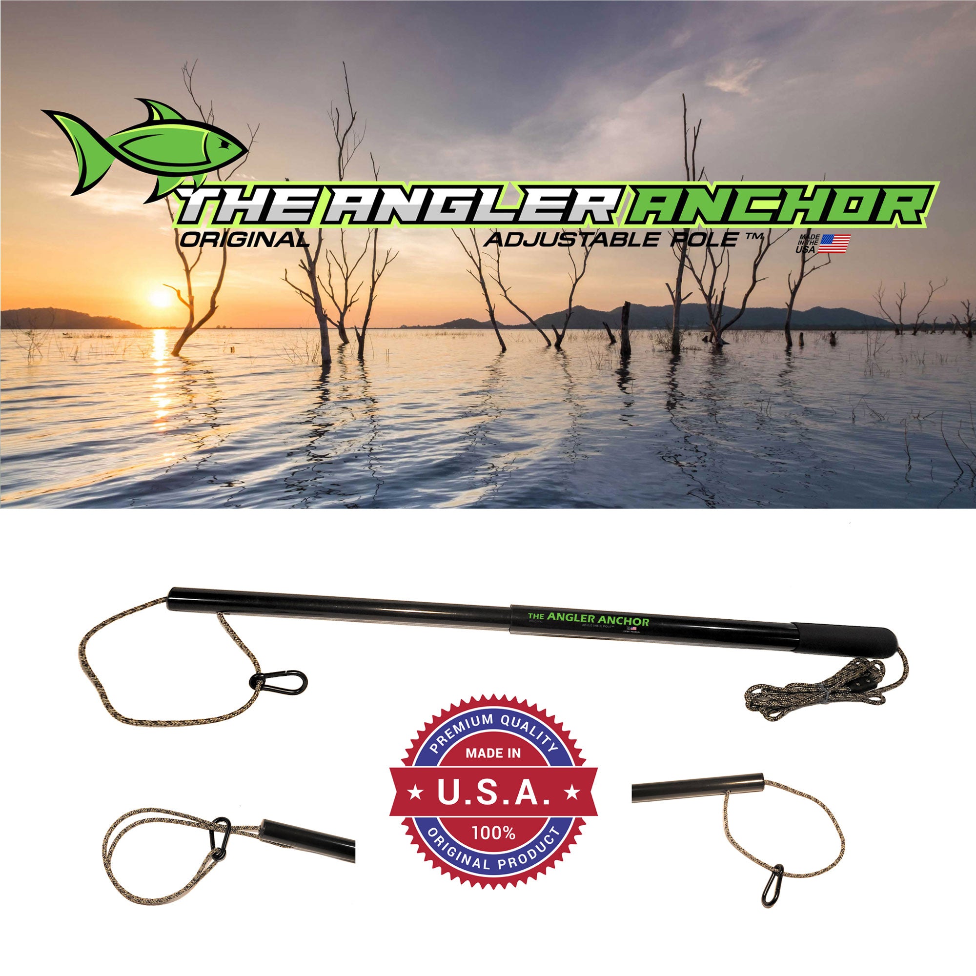 Fishing Boat Anchor, Kayak Fishing Accessory, Crappie Anchor – The Angler Anchor